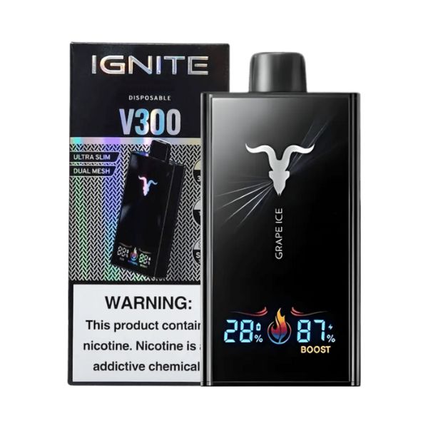 Ignite V300 30000 Puffs – Black – 5%